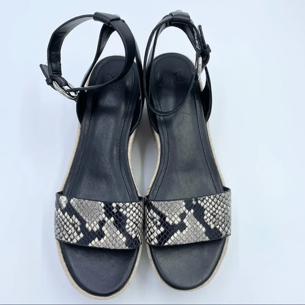 Marc Fisher LTD Gigli Platform Espadrille Leather Sandal
